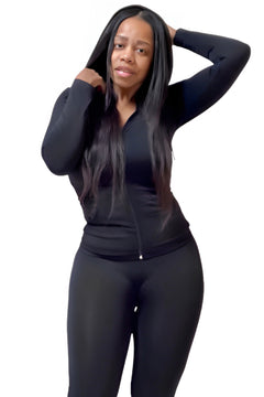 Destiny Women's Jogger Set - Black