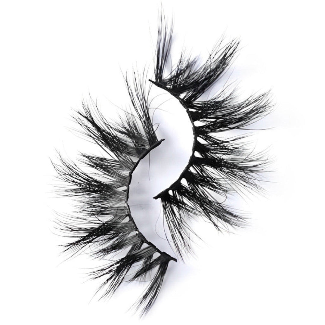 25MM Dramatic Wispy Fluffy Long Mink Lashes