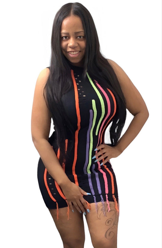 Striped Sweater Dress